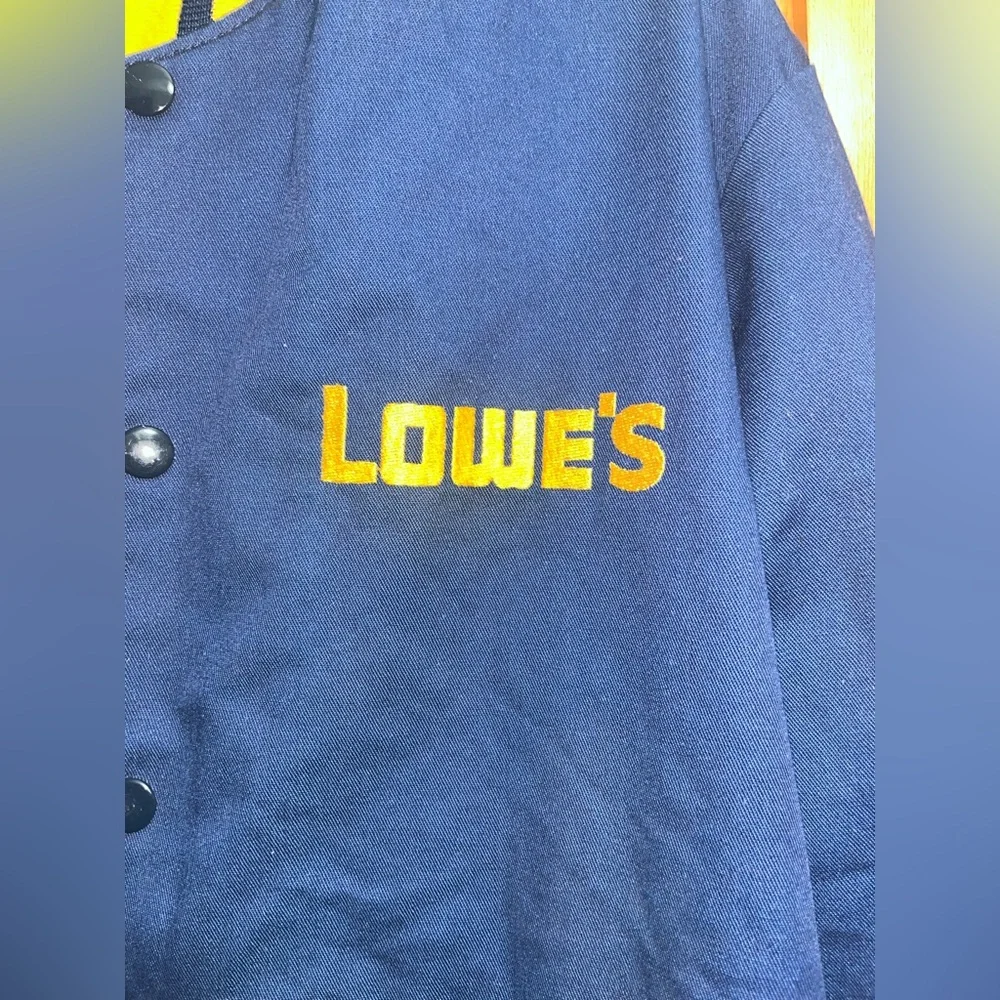 Vintage Lowe's Unitog Employee Uniform Jacket Coat Men Size Medium true vintage - Picture 2 of 7